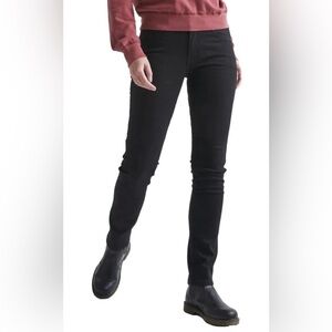 DUER Women’s Performance Denim High Rise Slim-Straight Jeans in Black Sz 31x30